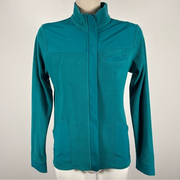SCRUBLETICS Teal Women's fleece Jacket S - Picture 3 of 11